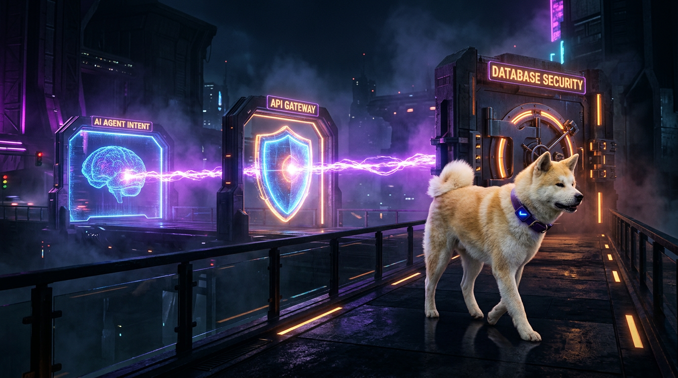 Secure the chain end-to-end: AI Agent intent, API Gateway traffic, Database data