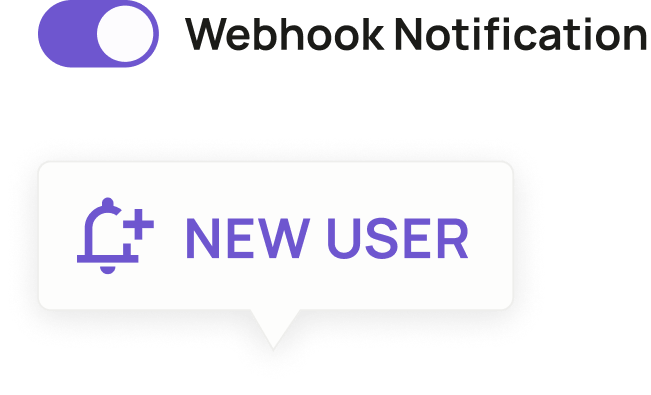 Webhook notifications