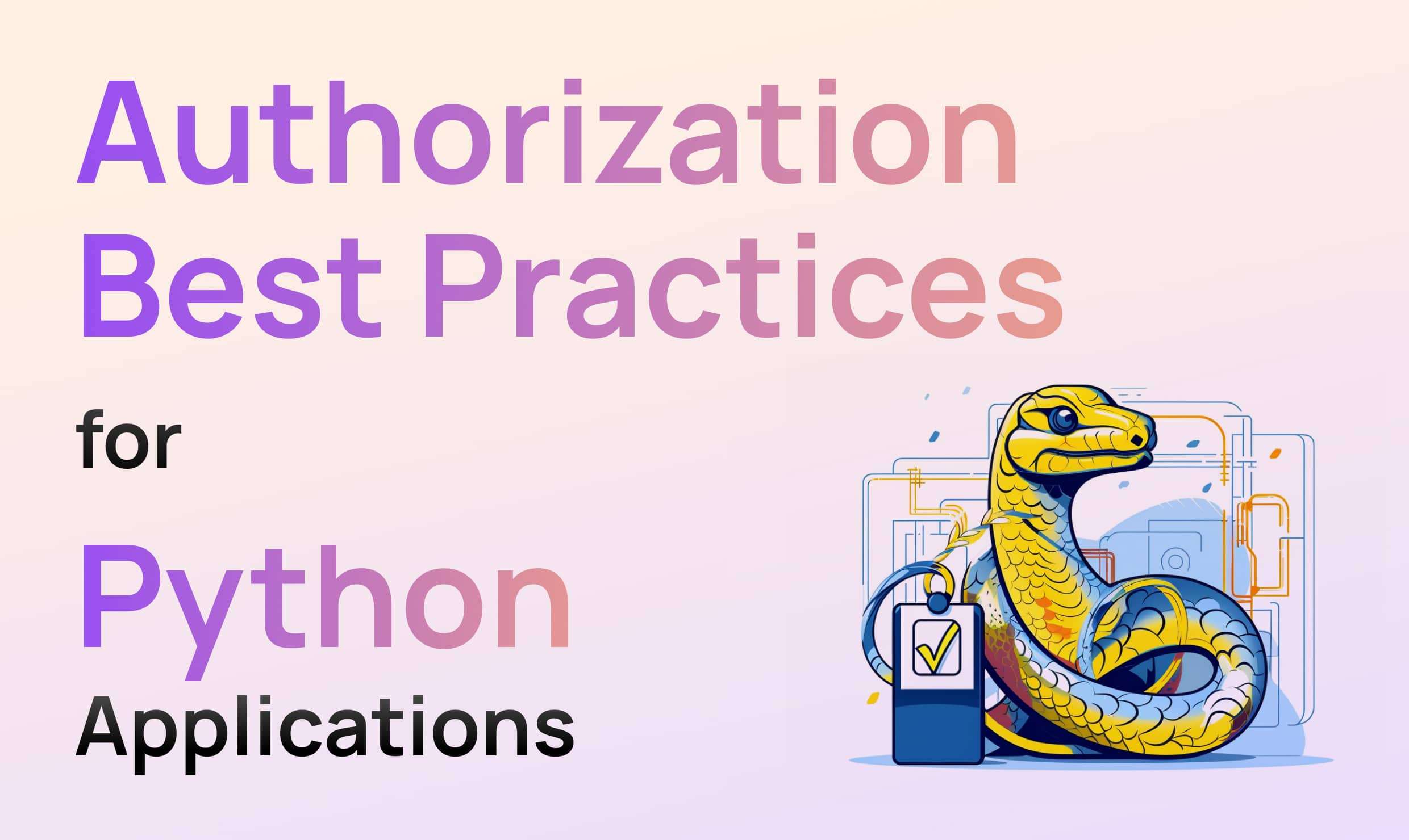 Best Practices for Authorization in Python